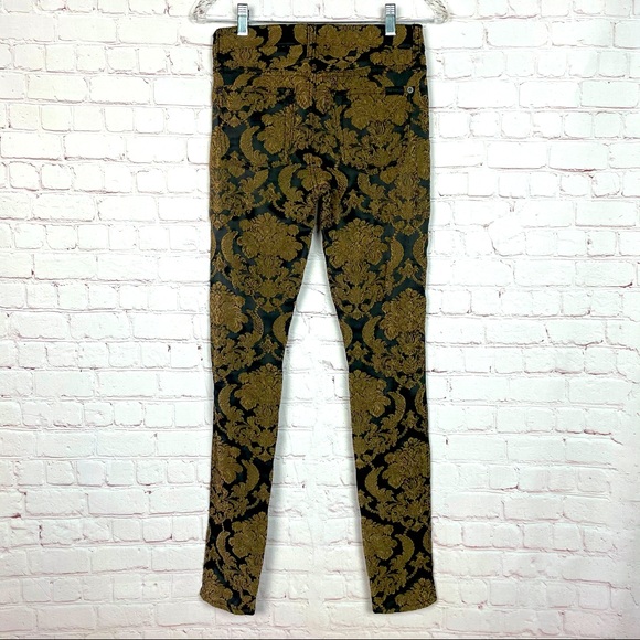 7 For All Mankind Skinny Feathered Jacquard Pant - Picture 5 of 12